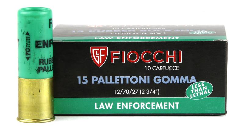 Buy Fiocchi 12ga Rubber Buck 8.7g 70mm Law Enforcement in NZ New Zealand.