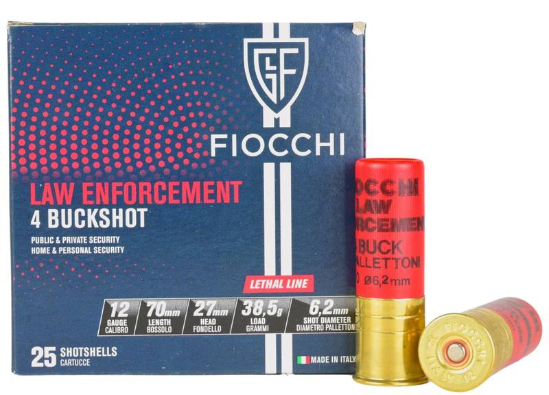 Buy Fiocchi 12ga #4 Buckshot 38gr 70mm 27 Pellets in NZ New Zealand.