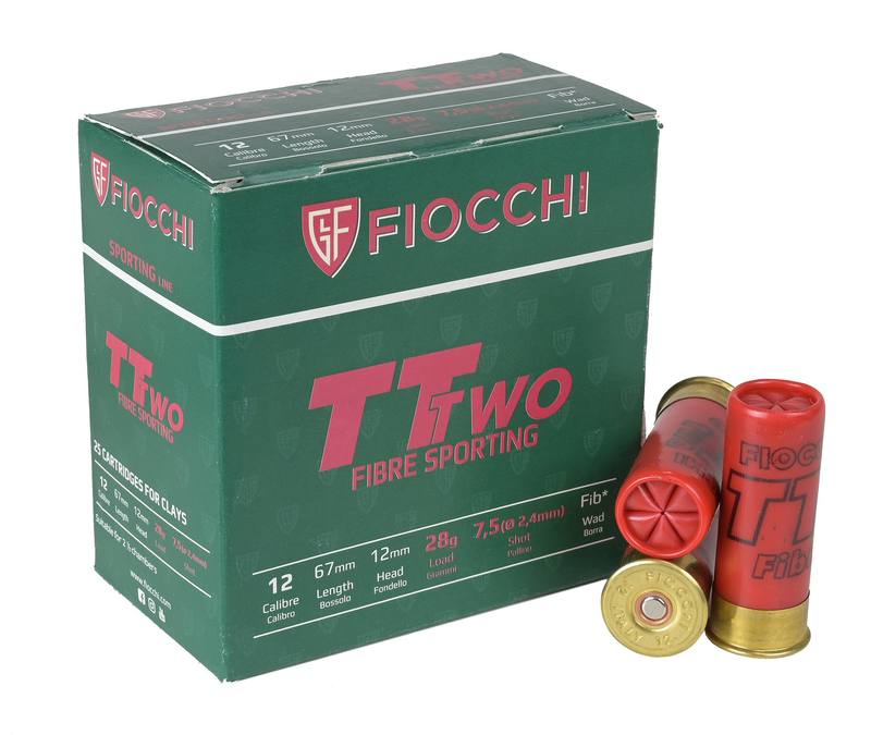 Buy Fiocchi 12ga TT Two Fibre Wad 28gr #7.5 67mm in NZ New Zealand.