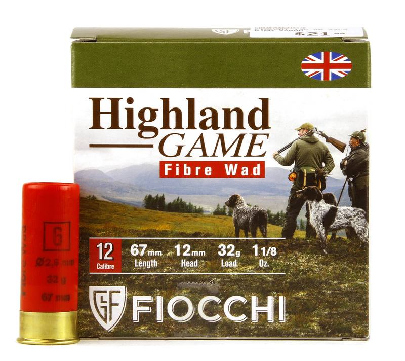 Buy Fiocchi 12ga #6 32gr 67mm Highland Game Fibre Wad in NZ New Zealand.