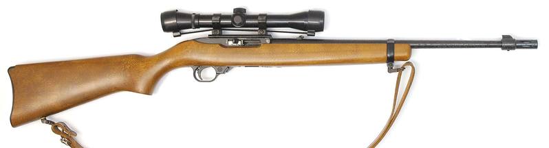 Buy 22 Ruger 10/22 Blued Wood 18" with Scope in NZ New Zealand.