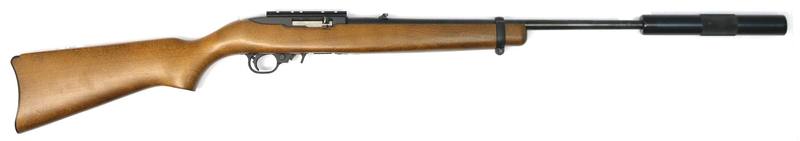 Buy 22 Ruger 10/22 Blued Wood 17" with Silencer in NZ New Zealand.