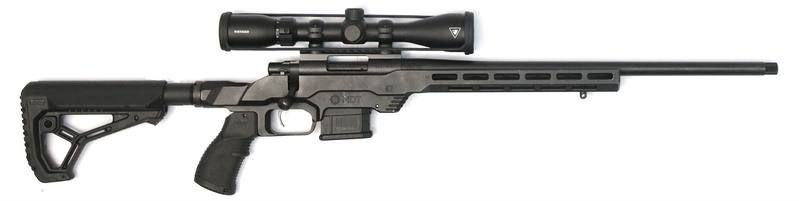 Buy 223 Howa 1500 Mini Action Blued Threaded Heavy Barrel with MDT Chassis & 3-9x42 Scope in NZ New Zealand.