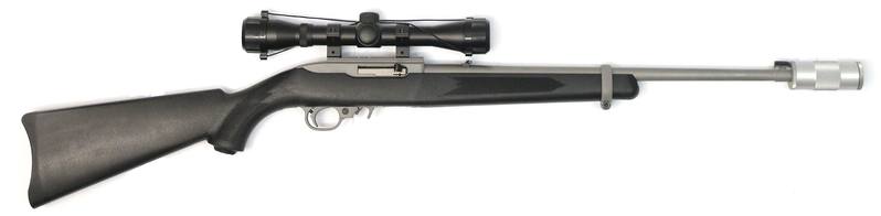 Buy 22 Ruger 10/22 Stainless Synthetic with Scope & Silencer in NZ New Zealand.