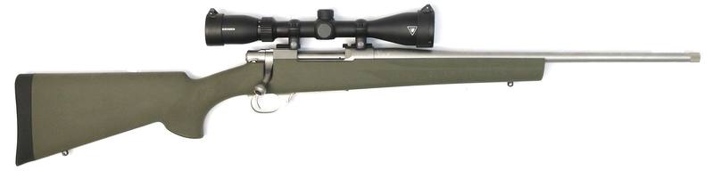 Buy 308 Howa 1500 Stainless Green Hogue Threaded with Scope in NZ New Zealand.