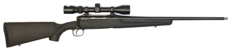 Buy 270 Savage Axis Blued Synthetic Threaded with Scope in NZ New Zealand.