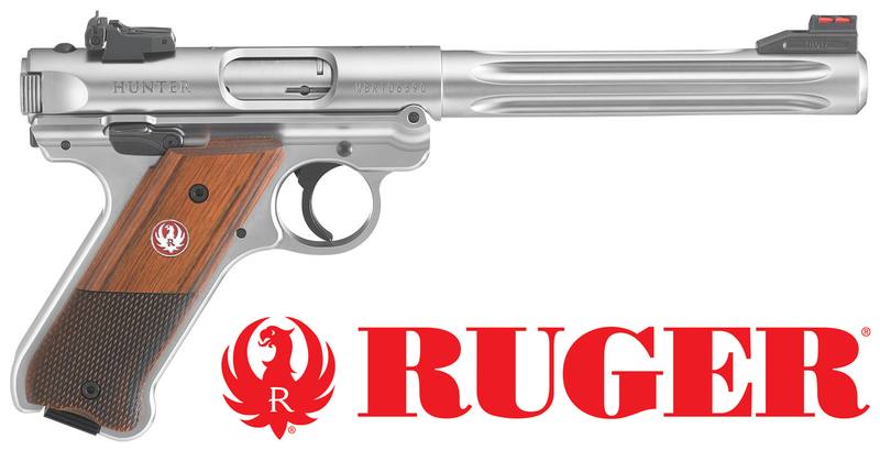 Buy .22 LR Ruger Mark IV Hunter: Stainless/Wood - 6.88" Barrel in NZ New Zealand.