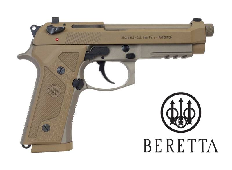 Buy 9mm Beretta M9A3 Aqua Tech Tan in NZ New Zealand.