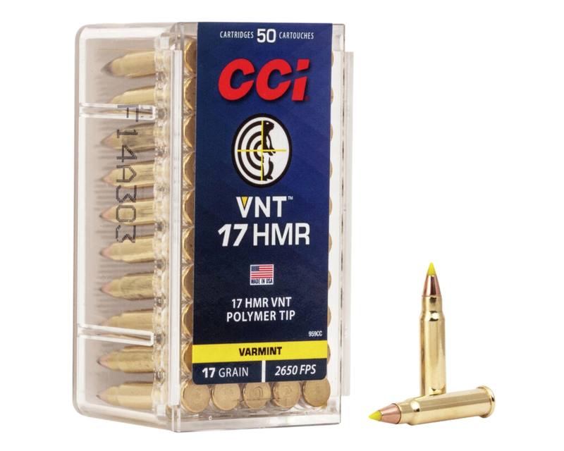 Buy CCI 17HMR VNT 17gr Jacketed Polymer Tip 2650FPS in NZ New Zealand.