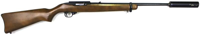 Buy 22 Ruger 10/22 Blued Wood with Silencer in NZ New Zealand.