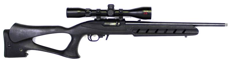 Buy 22 Ruger 10/22 Blued Synthetic Threaded with Scope in NZ New Zealand.