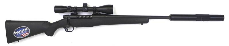 Buy 270 Mossberg Patriot Blued Synthetic 22.5" with 3-9x42 Scope & Silencer in NZ New Zealand.