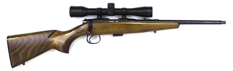 Buy 22 CZ 452 ZKM Scout Wood Threaded with 4x32 Scope in NZ New Zealand.