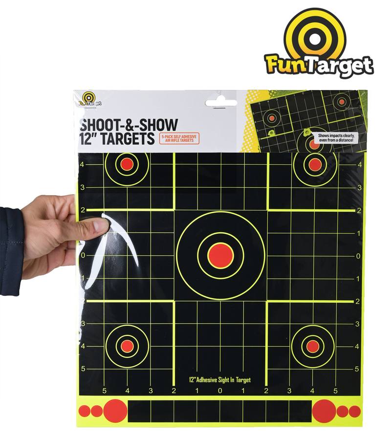Buy Fun Target Shoot & Show Targets 12" 5 Pack in NZ New Zealand.