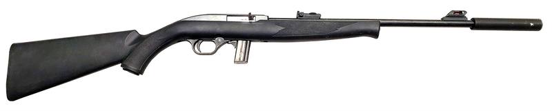 Buy 22 Magtech 7022 Blued Synthetic 18" with Silencer in NZ New Zealand.