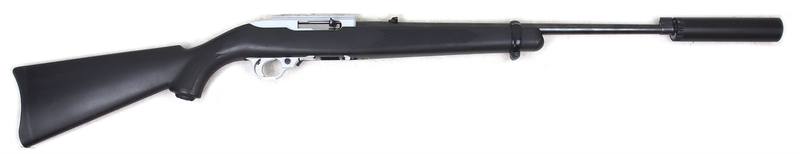 Buy 22 Ruger 10/22 Blued Synthetic with Silencer in NZ New Zealand.