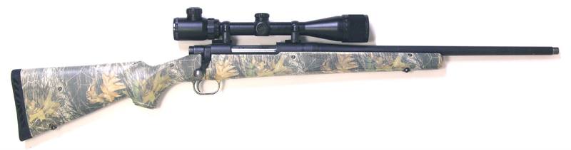 Buy 270 Mossberg 100 ATR Blued Camo Threaded with Scope in NZ New Zealand.