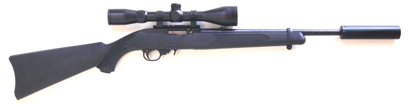 Buy 22 Ruger 10/22 Blued Synthetic with Scope & Silencer in NZ New Zealand.