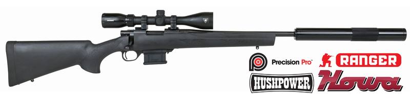 Buy 223 Howa 1500 MiniAction with Ranger 3-9x42 Ballistic & Hushpower Silencer in NZ New Zealand.