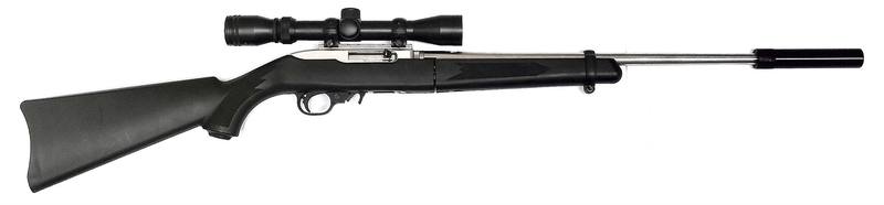 Buy 22 Ruger 10/22 Takedown Stainless Synthetic 18" with Scope & Silencer in NZ New Zealand.