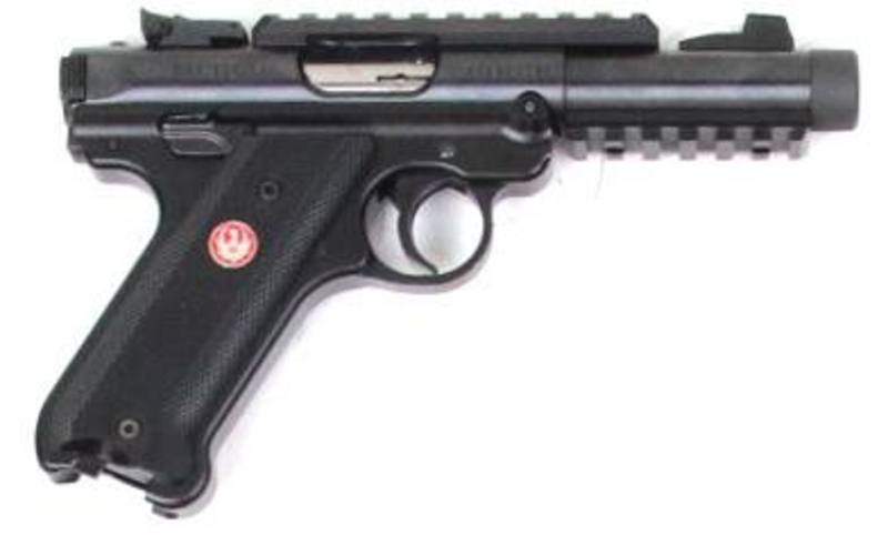 Buy 22 Ruger Mk4 TAC Blued Wood 4.4" Threaded in NZ New Zealand.