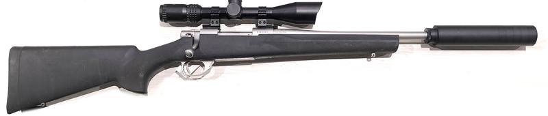 Buy 223 Howa 1500 Stainless Hogue with 4-12x40 Scope & Silencer in NZ New Zealand.