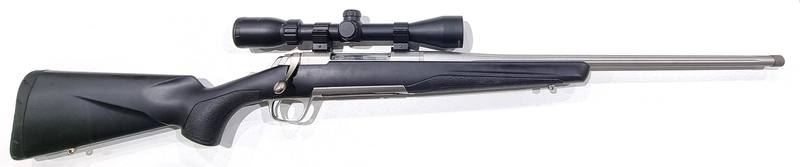 Buy 6.5x55 Browning X-Bolt Stainless Synthetic 20" Fluted, Threaded with Scope in NZ New Zealand.