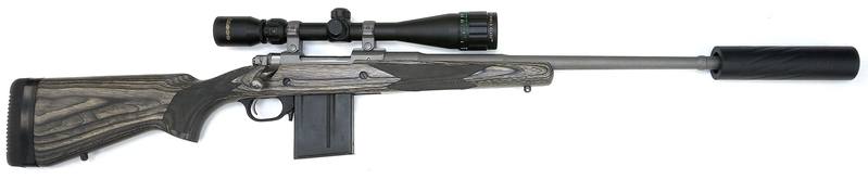 Buy 308 Ruger Gunsite Scout Stainless Laminate with Scope & Silencer in NZ New Zealand.