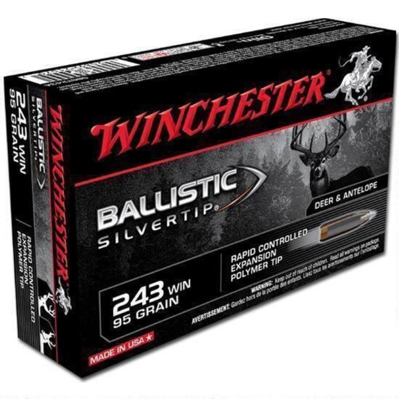 Buy Winchester 243 95gr Polymer Tip Ballistic Silver Tip in NZ New Zealand.