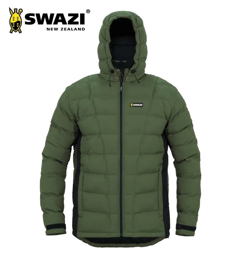 Buy Swazi Puffadder Puffer Insulated Jacket Olive in NZ New Zealand.