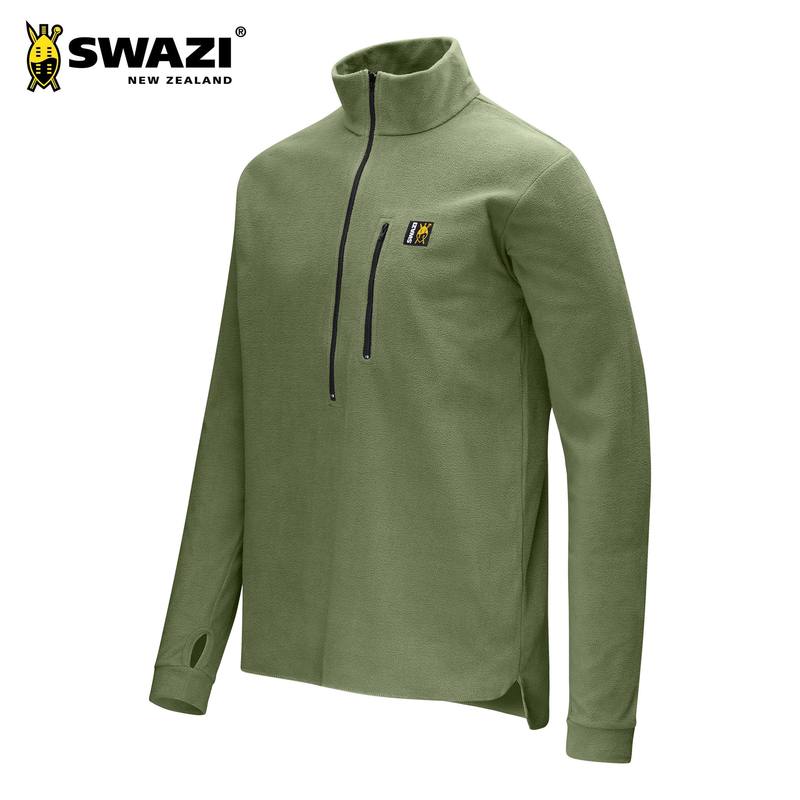 Buy Swazi Micro Long Sleeve Fleece Shirt with 1/2 Zip - Ranger in NZ New Zealand.