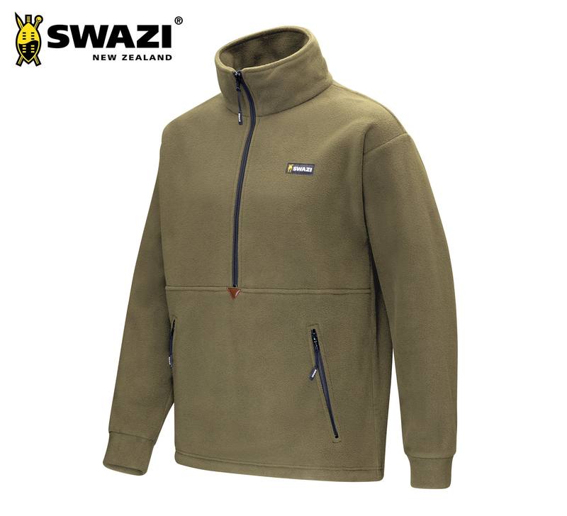 Buy Swazi Doughroaster Long Sleeve Fleece Top - Tussock in NZ New Zealand.