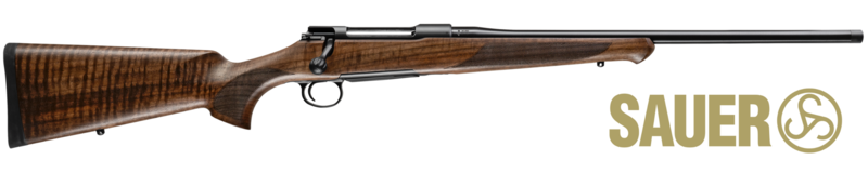 Buy Sauer 100 Classic Blued/Dark-Stained Beechwood | Threaded in NZ New Zealand.