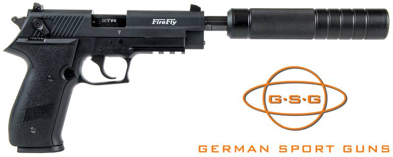 Buy .22 LR GSG Firefly with Outdoor Outfitters Silencer in NZ New Zealand.