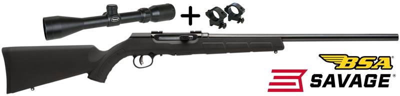 Buy 17HMR Savage A17 Synthetic with BSA 3-9x40 Scope in NZ New Zealand.