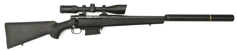 Buy 223 Howa 1500 Blued Synthetic Threaded with Scope in NZ New Zealand.