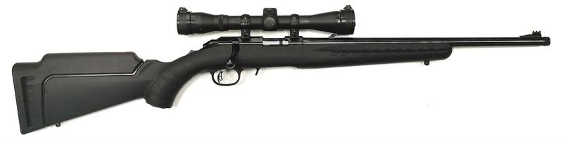 Buy 17hmr Ruger American Blued Synthetic Threaded with Scope in NZ New Zealand.