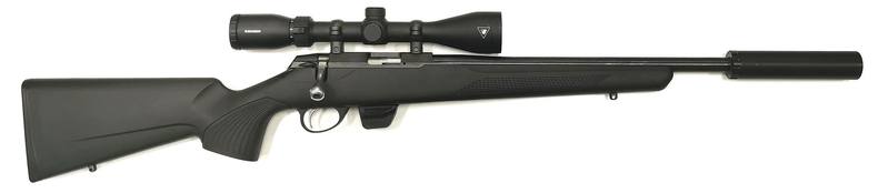 Buy 22 Tikka T1x Blued Synthetic with Scope & Silencer in NZ New Zealand.