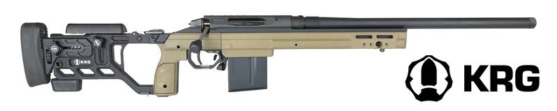 Buy KRG Sotic Long Range Rifle Folding Stock with Heavy Barrel FDE 308 or 6.5 Creedmoor in NZ New Zealand.