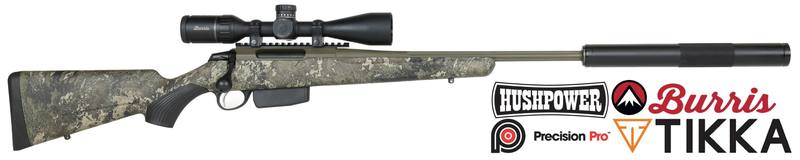 Buy Tikka T3x Superlite Strata Cerakote Camouflage Fluted with Burris 3-15x44 Scope & Silencer in NZ New Zealand.