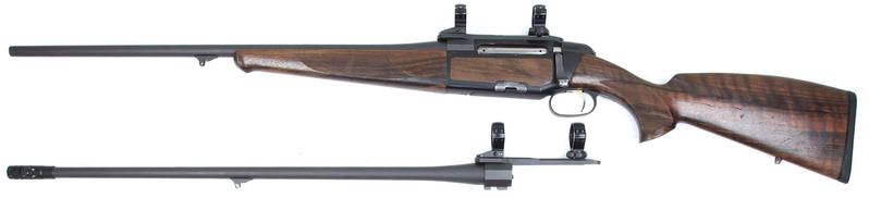 Buy 6.5x55 & 7X64 Steyr Mannlicher Luxus Blued Wood 24" Left Handed 2x barrels in NZ New Zealand.