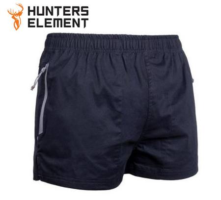 Hunters Element Dobson Stubbies | Black NZ - Shorts by Gun City