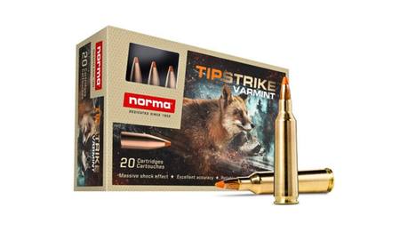 Norma 22-250 55gr Tipstrike Varmint Polymer Tip 20 Rounds Nz - 22-250 