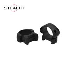 Buy Stealth Steel Weaver Style 1" High Rings | Black in NZ New Zealand.