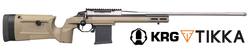 Buy 6.5 CRD Tikka T3X Stainless Steel/FDE KRG Bravo Stock 24" | Threaded in NZ New Zealand.