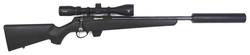 Buy 22 Tikka T1x Blued Synthetic with 3-9x42 Scope & Silencer in NZ New Zealand.