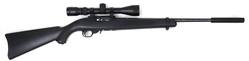 Buy 22 Ruger 10/22 Blued Wood 18" with Scope & Silencer in NZ New Zealand.