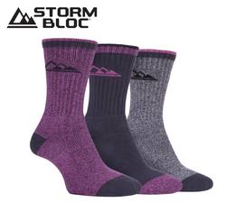 Buy Storm Bloc Womens Marl Cushioned, Crew Length, Boot Socks 4-8 | *Choose Colour* 3 Pack in NZ New Zealand.